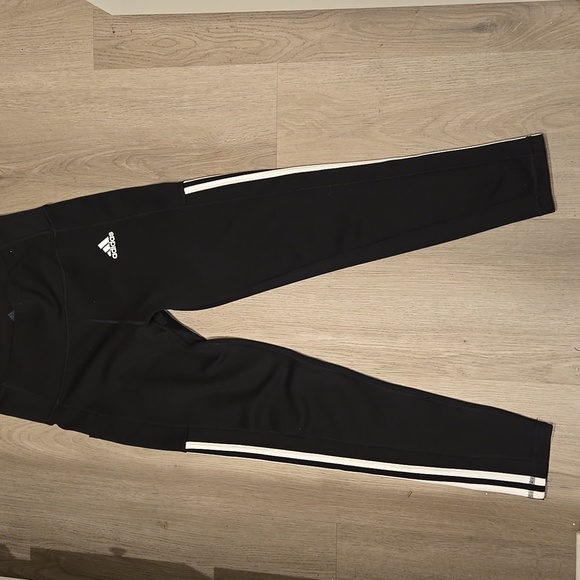 Adidas Womens Black and White Leggings - Picture 1 of 1